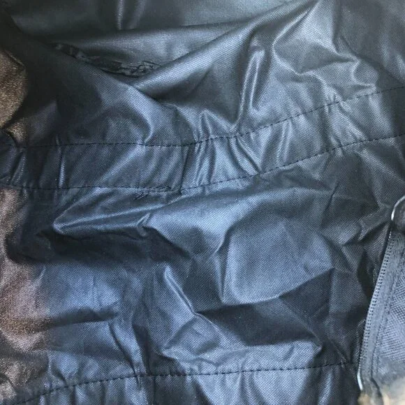 LG LIFE'S GOOD Duffle Bag Unisex Black Zipper Nylon Travel Gym - Picture 4 of 6